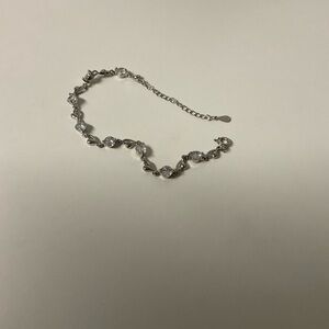 Sterling Silver Bracelet with Crystal Accents